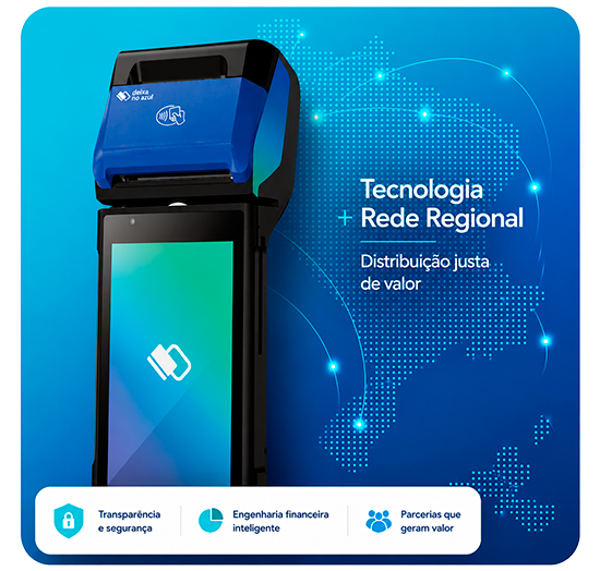 Tecnologia e Rede Regional Deixa no Azul — distribuição justa de valor
